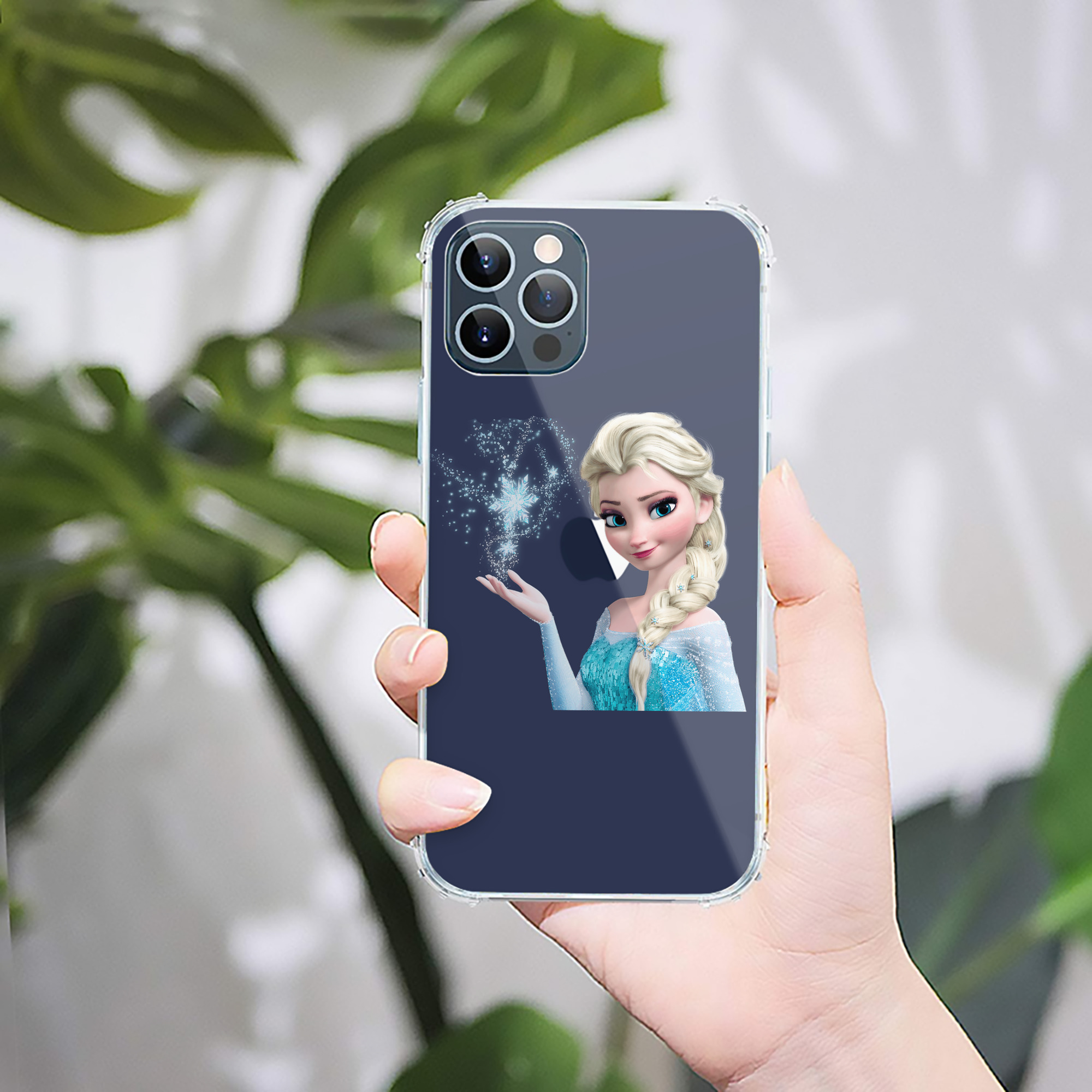 （画像用） アナと雪の女王 アンナ エルサ Frozen Anna Elsa 【iPhone 12シリーズ対応】透明スマホケース（クリアソフトケース）